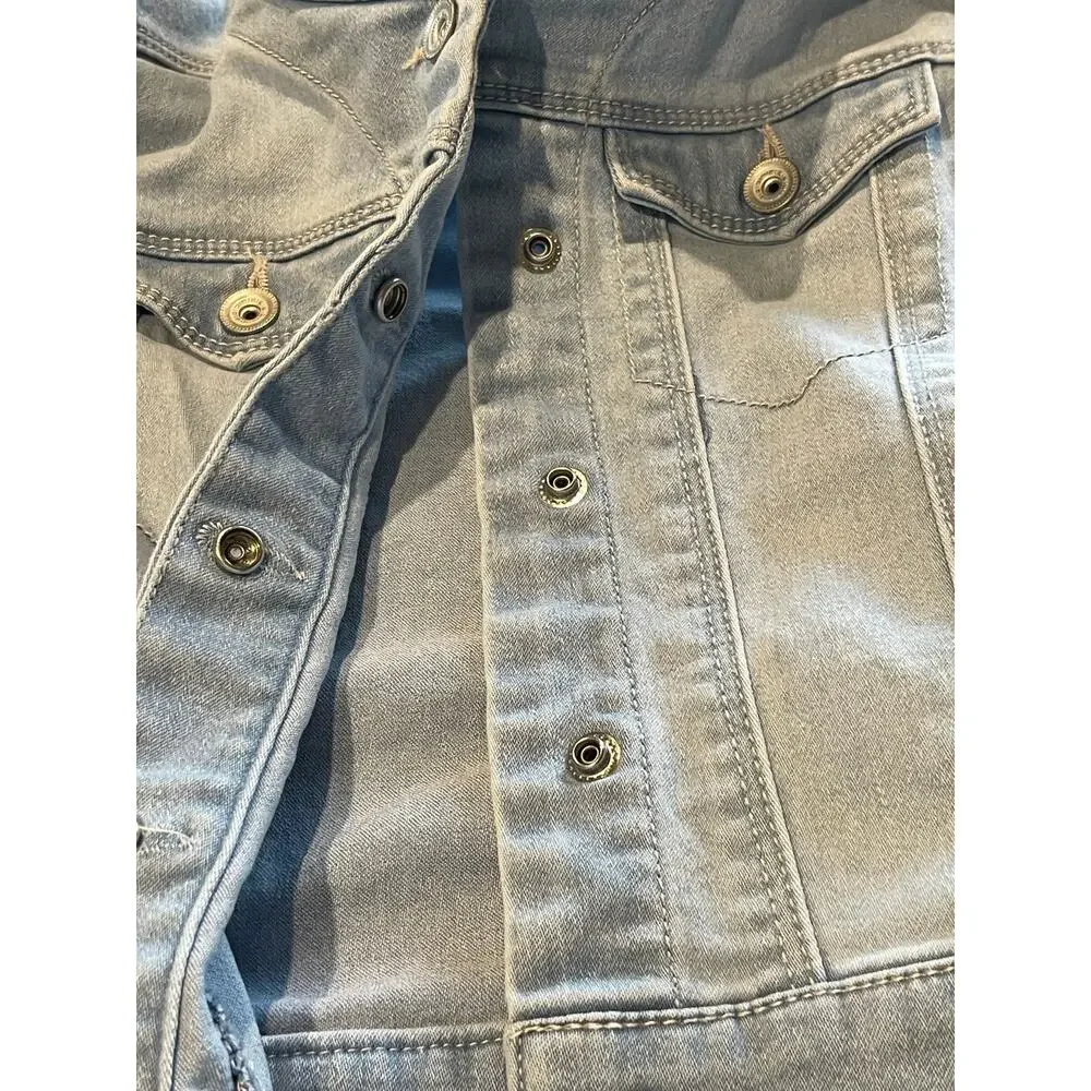 Squeeze Girls Faded Jean Jacket Size 6